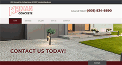 Desktop Screenshot of krizanconcreteinc.com