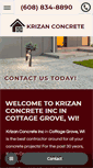 Mobile Screenshot of krizanconcreteinc.com